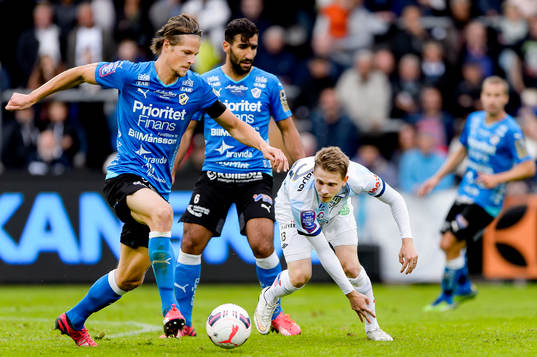 under en fotbollsmatch i Allsvenskan mellan Halmstad och
