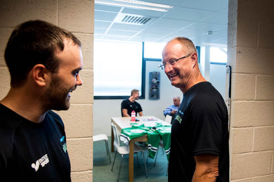Rögles Jack Connolly och tränare Anders Eldebrink