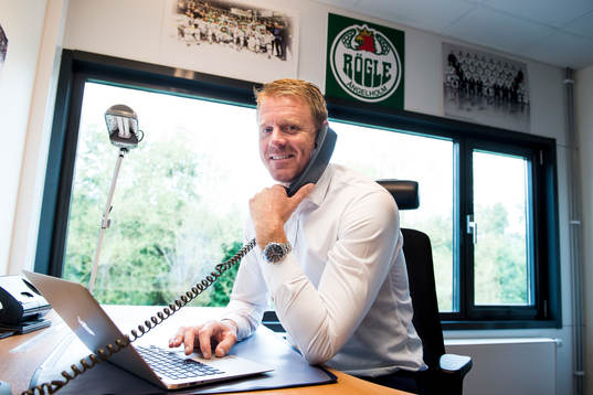 Rögles nya klubbdirektör Marcus Thuresson pratar i