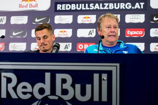 Malmö FFs Markus Rosenberg och tränare Åge Hareide