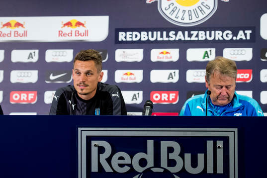 Malmö FFs Markus Rosenberg och tränare Åge Hareide