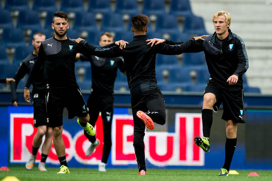 Malmö FFs Erdal Rakip och Franz Brorsson