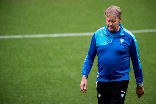 Malmö FFs tränare Åge Hareide deppar