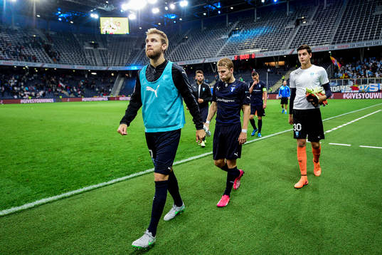 Malmö FFs Rasmus Bengtsson, Oscar Lewicki och målvakt