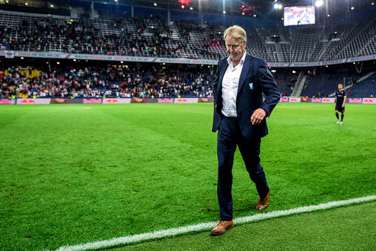 Malmö FFs tränare Åge Hareide deppar