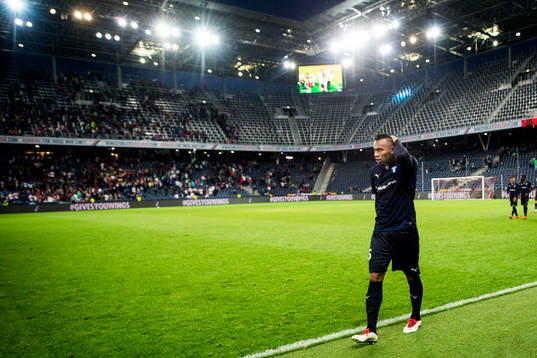 Malmö FFs Felipe Carvalho deppar när de lämnar planen