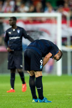 Malmö FFs Markus Rosenberg deppar