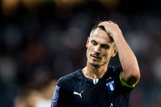 Malmö FFs Markus Rosenberg deppar