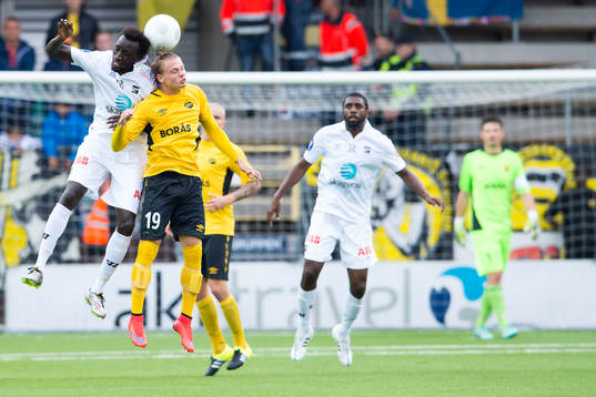 Nickduell mellan Odds Pape Paté Diouf och Elfsborgs Simon