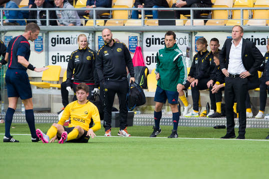 Elfsborgs manager Magnus Haglund irriterad