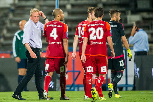 IFK Göteborgs tränare Jörgen Lennartsson och spelarna
