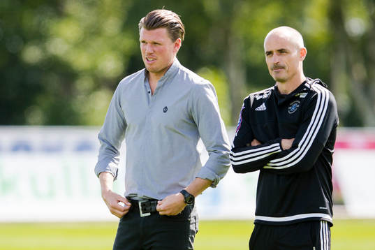 Ängelholms tränare Christian Järdler och assisterande