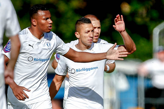 Malmö FFs spelare firar 2-2  av Nikola Djurjic