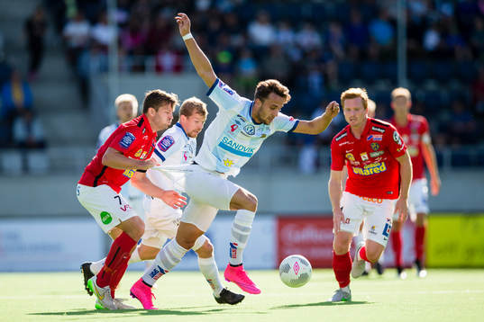 Falkenbergs David Svensson drar Gefles Dardan Mustafa i