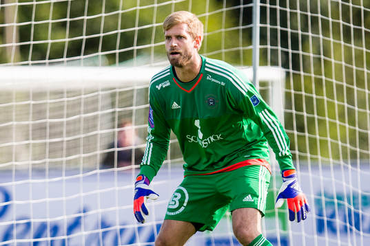 Ängelholms målvakt Oscar Berglund
