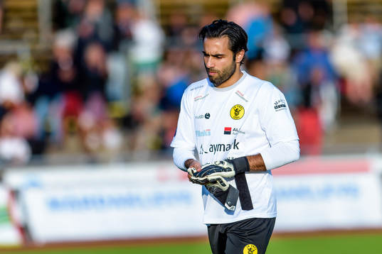 Frej Täbys målvakt Marko Atanackovic deppar