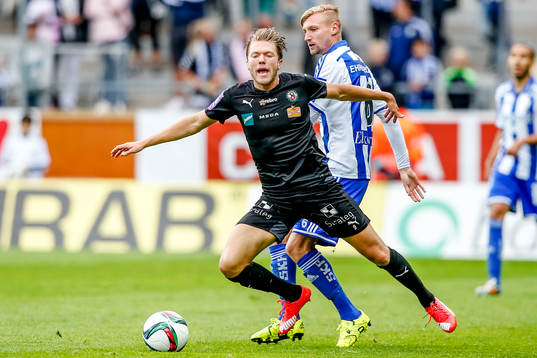 IFK Göteborgs Sebastian Eriksson  och Örebros Martin