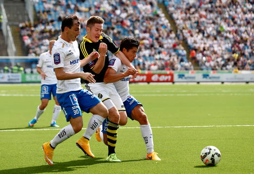 s Haukur Hauksson och Norrköpings David Boo Wiklander