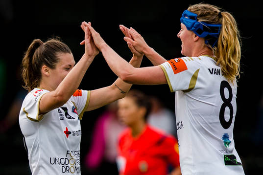 FC Rosengårds Ramona Bachman jublar