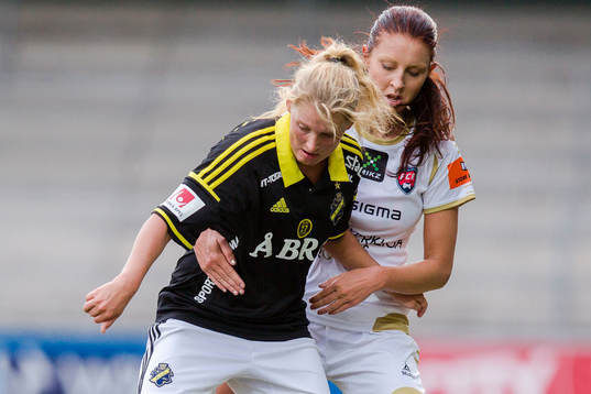 AIKs Julia Zigiotti Olme och FC Rosengårds Malin