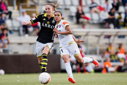 AIKs Petra Andersson och FC Rosengårds Marta Viera Da