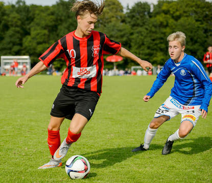 under finalen i fotbollsmatchen i Eskilscupen pojkar P16