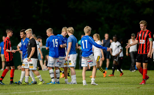 under finalen i fotbollsmatchen i Eskilscupen pojkar P16