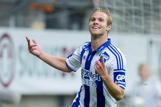 IFK Göteborgs Gustav Engvall jublar
