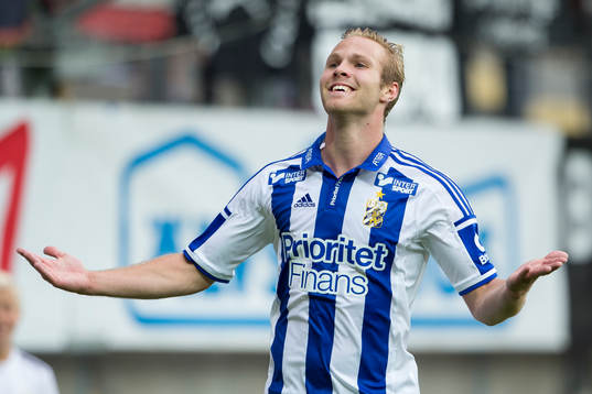 IFK Göteborgs Gustav Engvall jublar