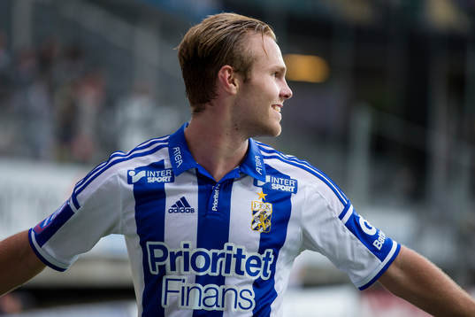 IFK Göteborgs Gustav Engvall jublar