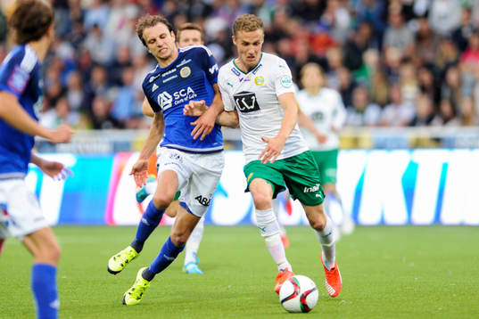 Hammarbys Fredrik Torsteinbö och Sundsvalls Lars Gerson