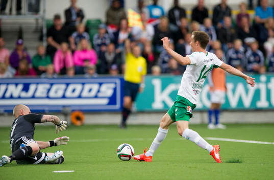 Hammarbys Fredrik Torsteinbö har målchans mot Sundsvalls