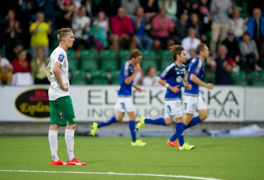 Hammarbys Birkir Már Saevarsson deppar