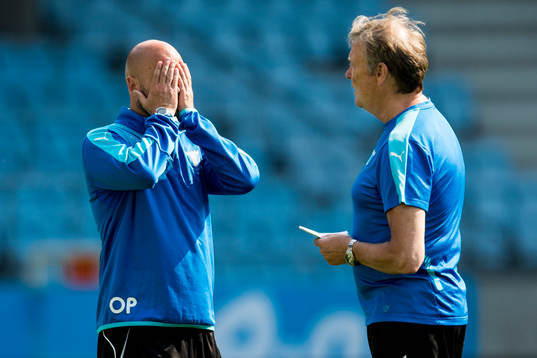 Malmö FFs assisterande tränare Olof Persson och tränare