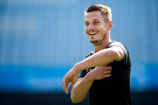 Malmö FFs Markus Rosenberg skrattar