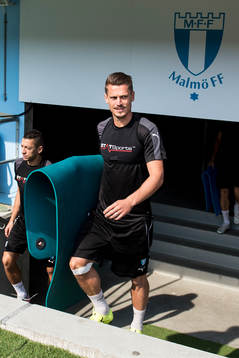 Malmö FFs Nikola Djurjic och Markus Rosenberg