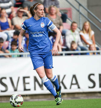 Eskilstuna Uniteds kapten Vaila Barsley