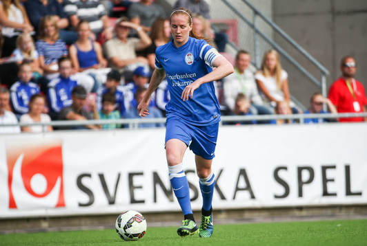 Eskilstuna Uniteds kapten Vaila Barsley