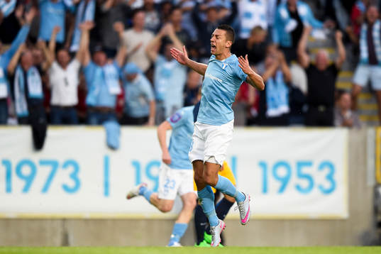 Malmö FFs Nikola Djurjic jublar