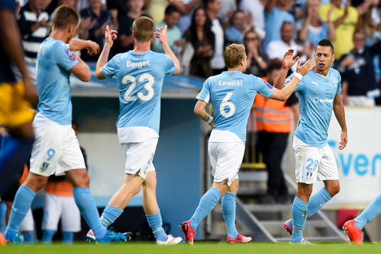 Malmö FFs Nikola Djurjic jublar