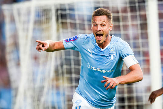 Malmö FFs Markus Rosenberg jublar