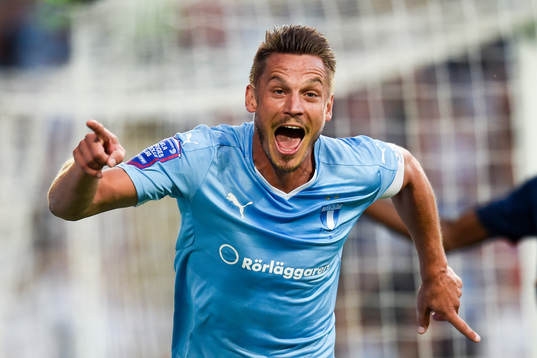 Malmö FFs Markus Rosenberg jublar