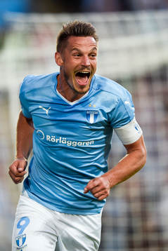 Malmö FFs Markus Rosenberg jublar