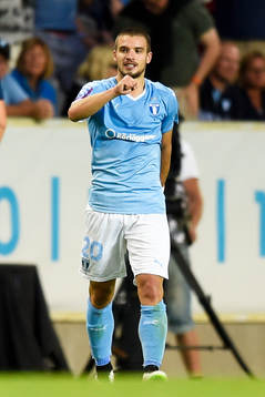 Malmö FFs Vladimir Rodic jublar