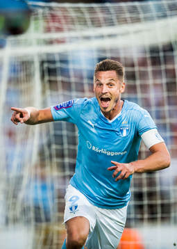 Malmö FFs Markus Rosenberg jublar