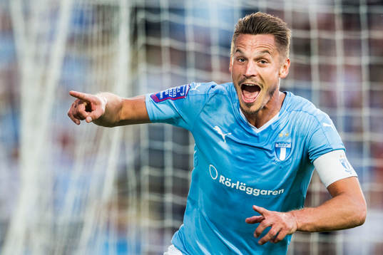 Malmö FFs Markus Rosenberg jublar