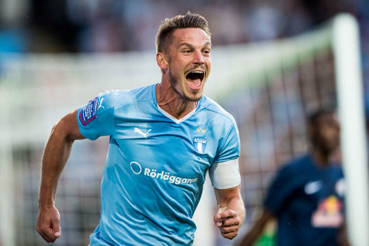 Malmö FFs Markus Rosenberg jublar