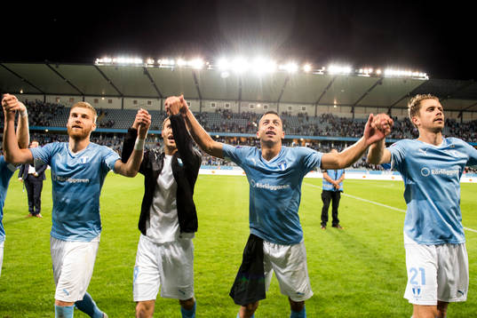 Malmö FFs Rasmus Bengtsson, Magnus Wolff Eikrem, Nikola