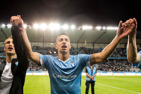 Malmö FFs Nikola Djurjic jublar
