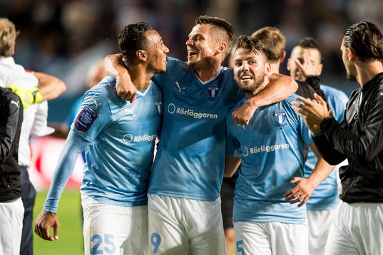 Malmö FFs Felipe Carvalho, Markus Rosenberg och Erdal